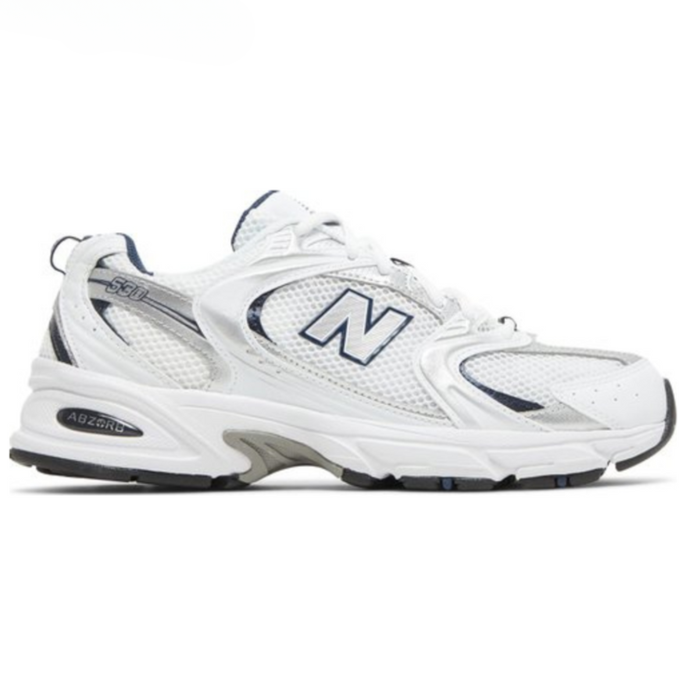 New Balance 530 White Silver Navy